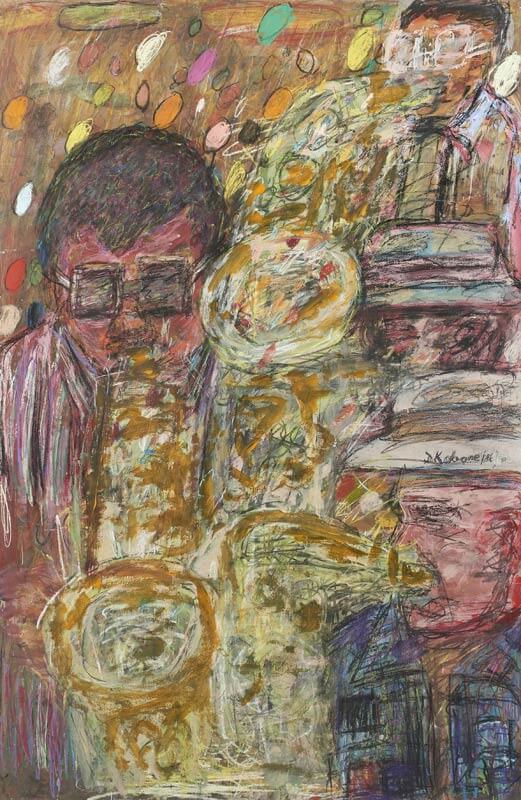 David Koloane, Saxophone players. Courtesy Goodman Gallery