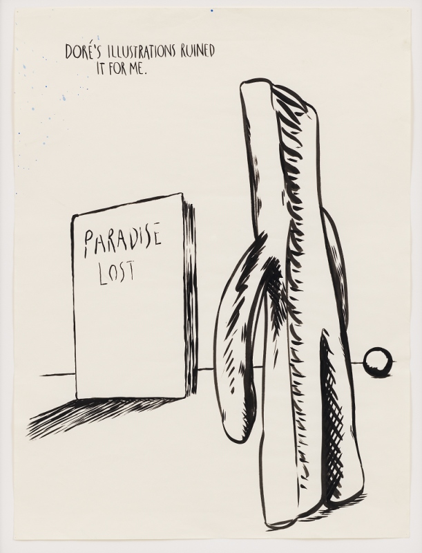 Raymond Pettibon, Untitled (Dor.'s illustrations ruined...), 1990. ï¿½ Raymond Pettibon, courtesy of David Zwirner